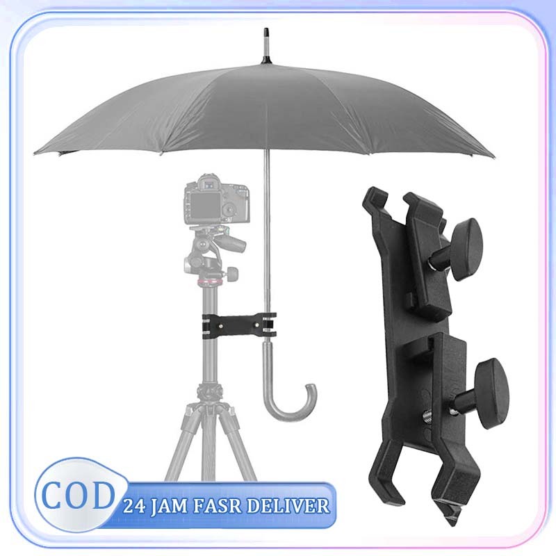 Holder Payung Kamera Penjepit Payung Tripod Jepit Holder Payung Untuk Tripod Light Stand