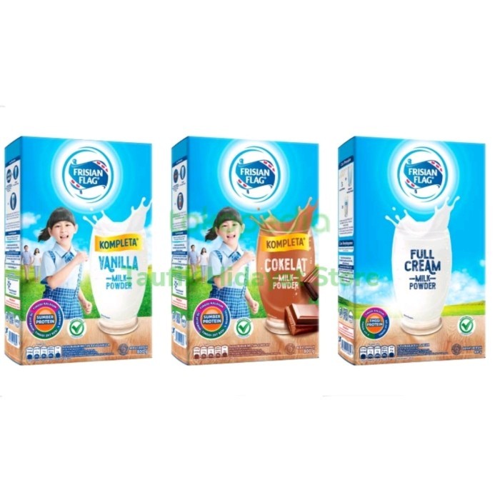 

pekanbaru / frisian flag bendera kompleta vanilla milk powder cokelat chocolate vanila full cream