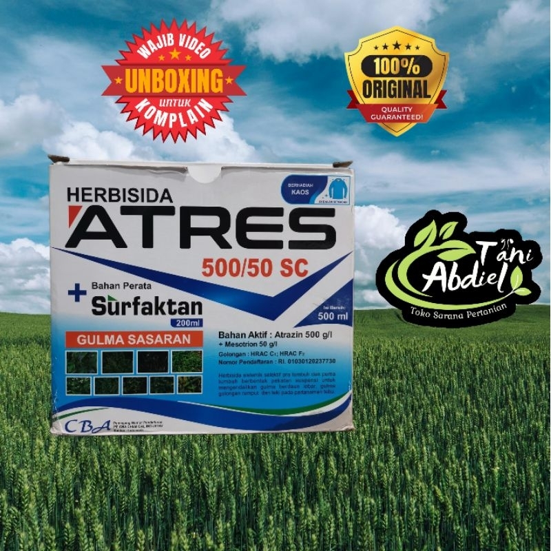 ATRES 500/50 SC 500 ML HERBISIDA SISTEMIK SELEKTIF UNTUK GULMA JAGUNG DAN TEBU