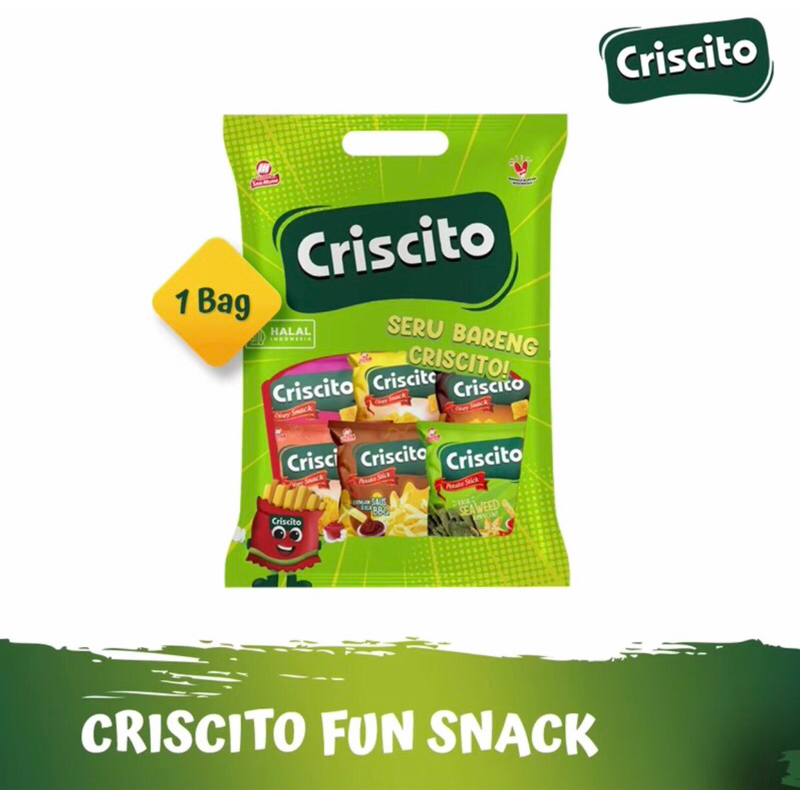 

CRISCITO FUN SNACK (1 BAG @6PCS PRODUK)