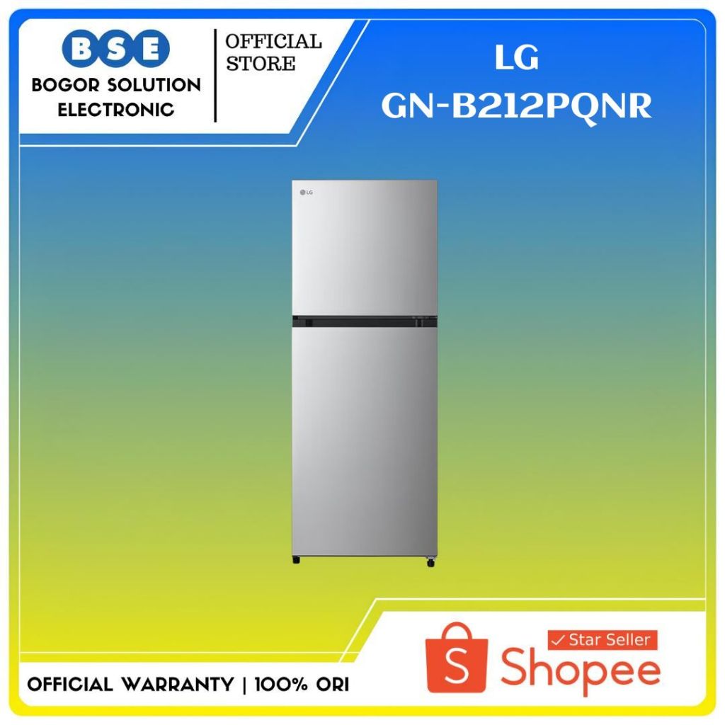 Kulkas 2 Pintu LG GN-B212PQNR Kulkas LG GNB21PQNR 217 Liter - Total No Frost