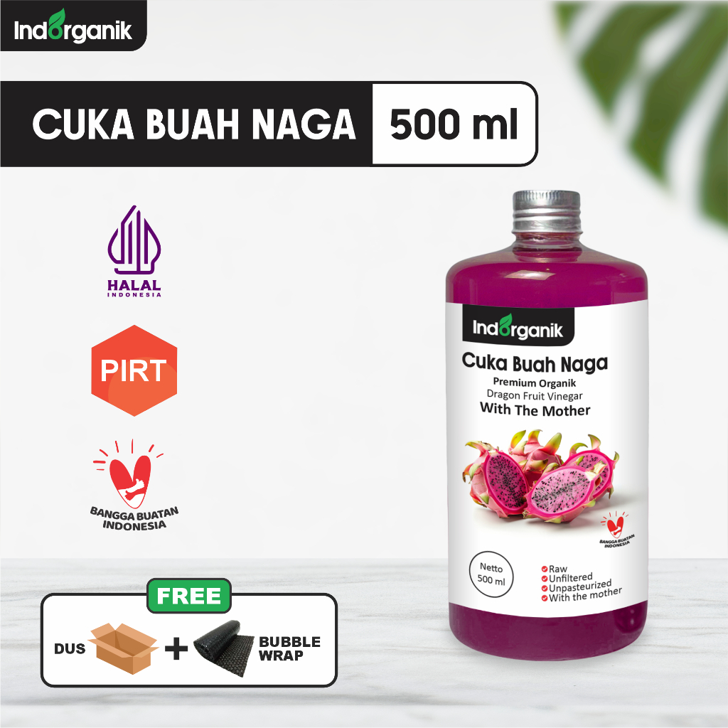 

Indorganik Cuka Buah Naga 500 ml