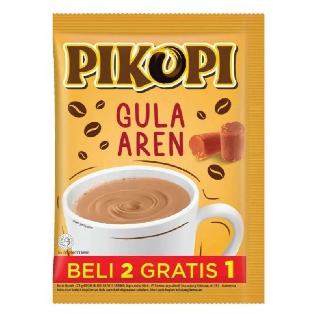 

Pikopi gula aren Kapal Api 1 renceng isi 15 sachet