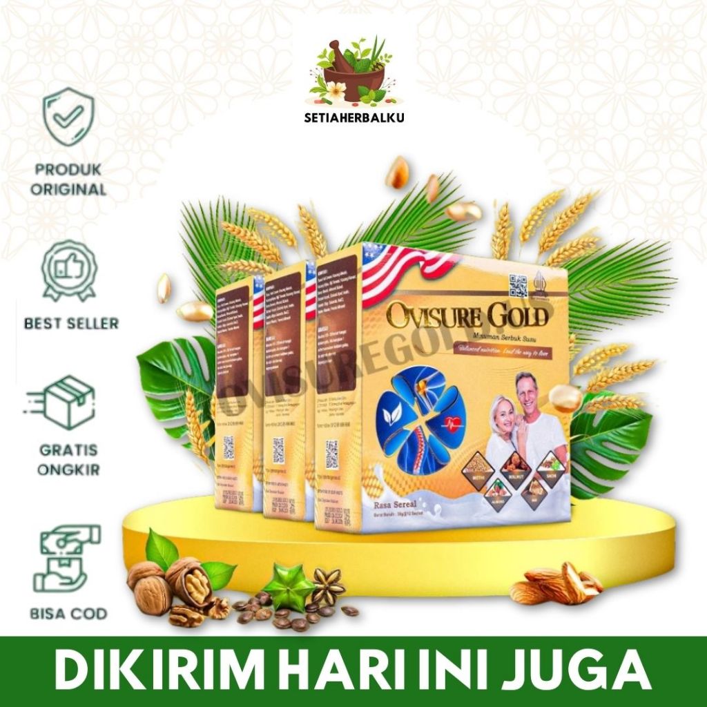 

OVISURE GOLD SUSU VITAMIN TULANG DAN SENDI NYERI OTOT ASTEOPOROSIS OSTEOARTHRITIS