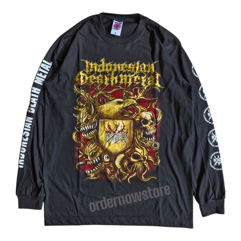 kaos prapatan rebel panjang L.kaos metal prapatan rebel bandung official.kaos tanpa jahitan samping 