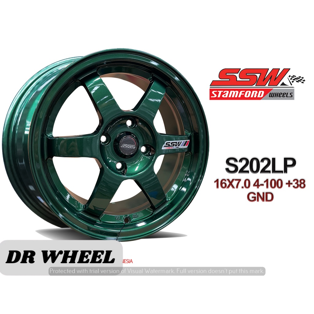 Velg mobil terbaru ssw ring 16 lebar 7 h4x100 warna green