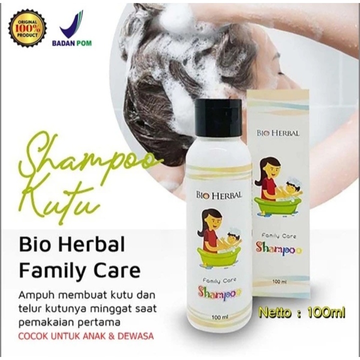 Shampoo Anti Kutu Anak Dewasa Ampuh Membasmi Kutu Rambut Bio Herbal - 2 sampo Kutu