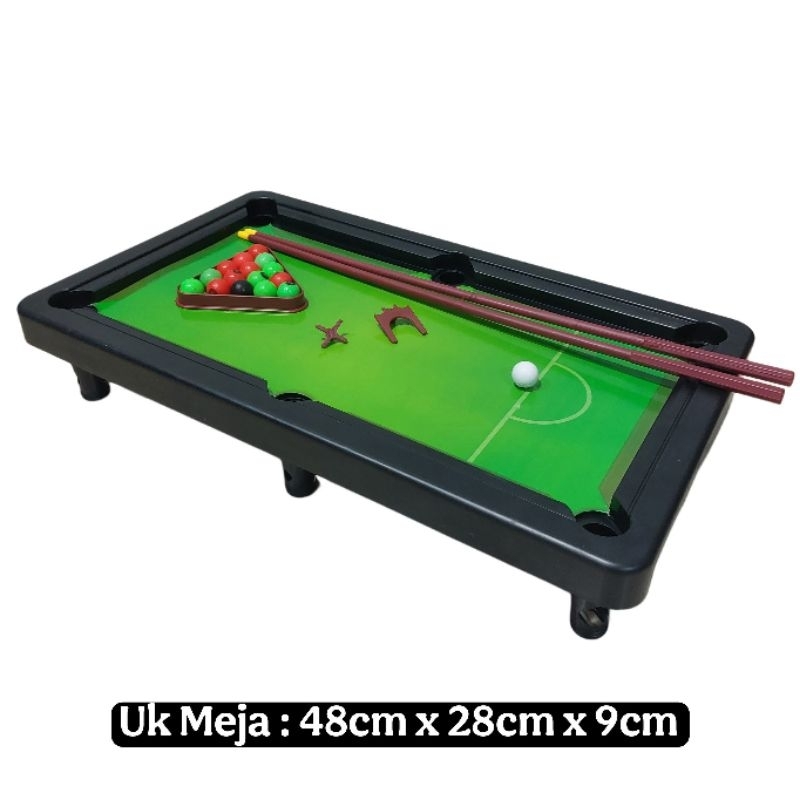 Mainan Biliard Mini Snooker Meja Biliard Portable