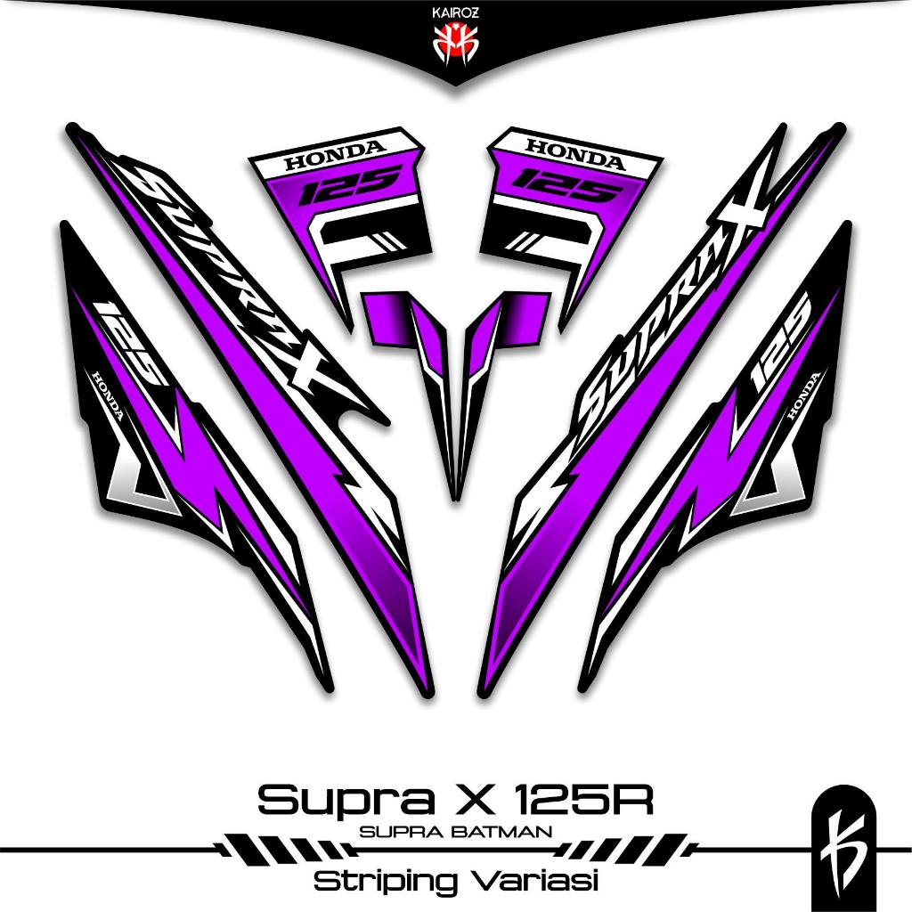STRIPING SUPRA X 125 KARBU SKU 165  BATMAN STICKER STIKER HONDA SUPRA X 125 WAVE 125I SUPRA X 125R