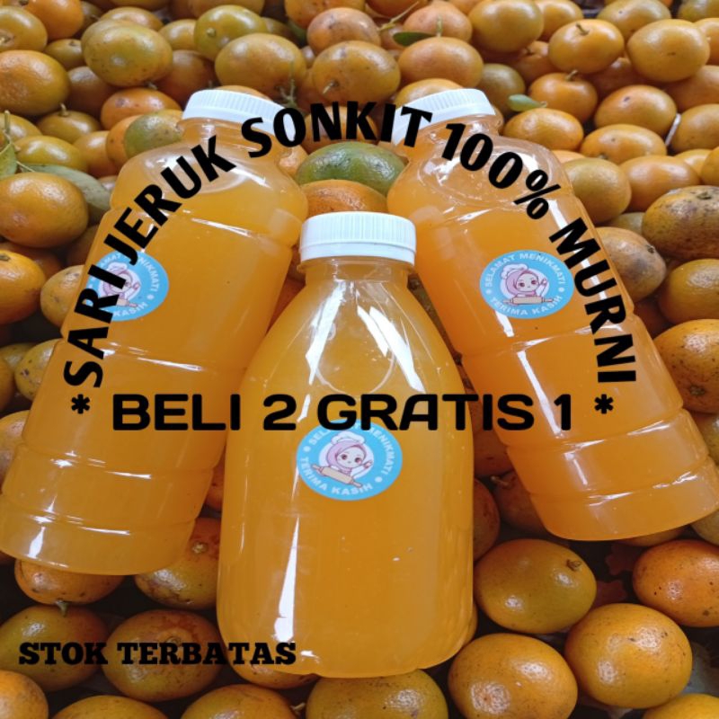 

100% sari Jeruk Sonkit kasturi Beli 2 gratis 1
