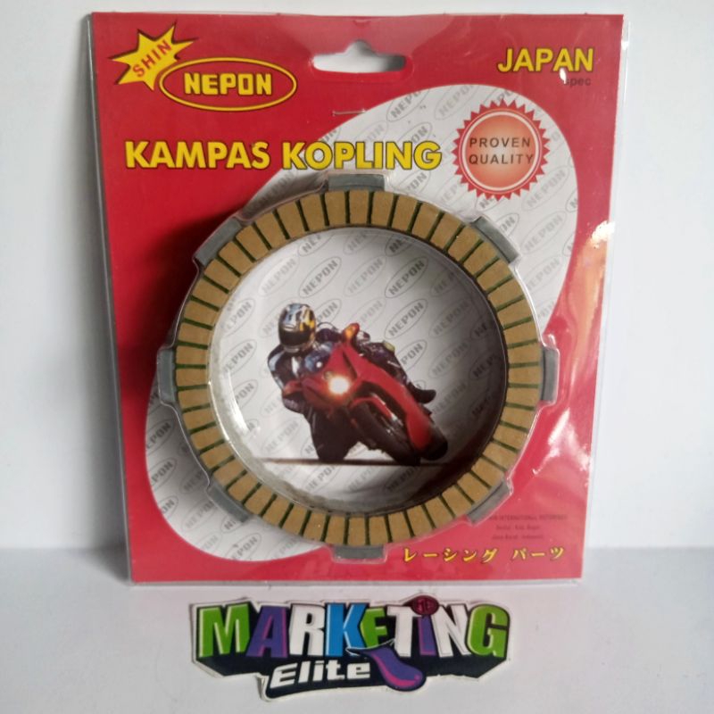 Kampas kopling GL 100 PNP Megapro Tiger GL CB Kampas kopling RACING NEPON JAPAN ORIGINAL