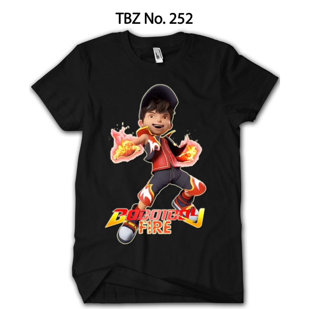 Kaos Boboiboy Api Anak Laki-laki Katun Combed 24s #TBZ-252