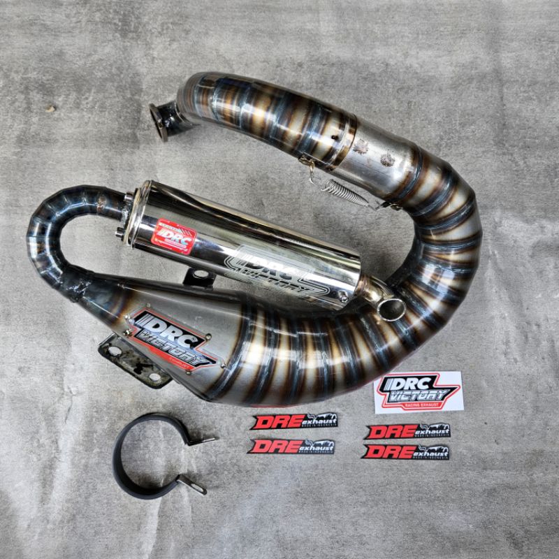 Knalpot vespa smallframe pts DRC model lumaca