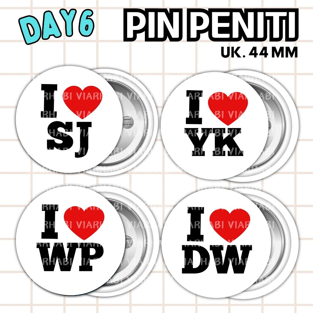 PIN SUNGJIN YOUNG K DOWOON WONPIL DAY6 LOVE EDITION// PIN PENITI PIN BUTTON DAY6 FREEBIES KPOP
