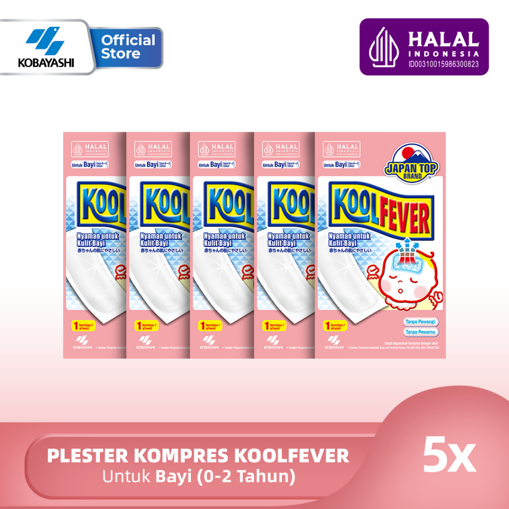 Koolfever Baby - Plester Kompres Demam Bayi Penurun Panas