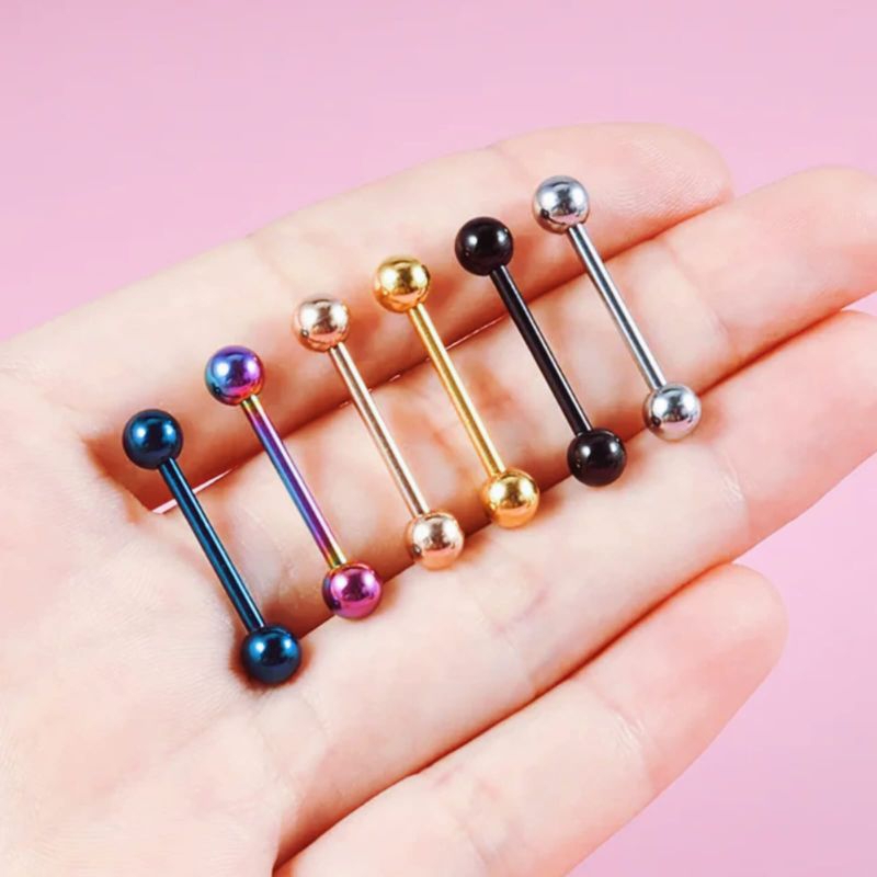 TINDIK LIDAH STAINLESS / TINDIK TELINGA / PIERCING LIDAH STAINLESS