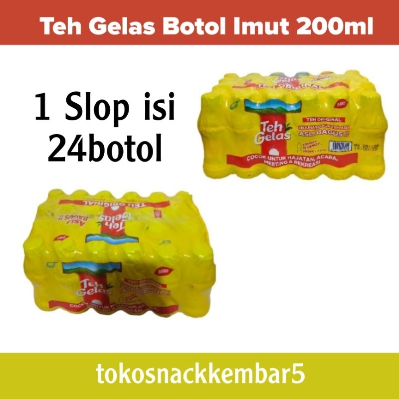 

Teh Gelas 200ml Imut Hajatan OT teh gelas isi 24botol