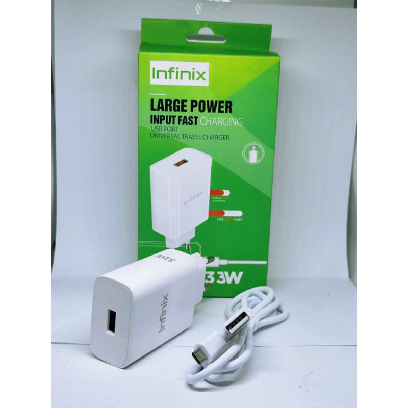 CHARGER CASAN INFINIX HOT 11 HOT 11 PLAY 33WT ORIGINAL