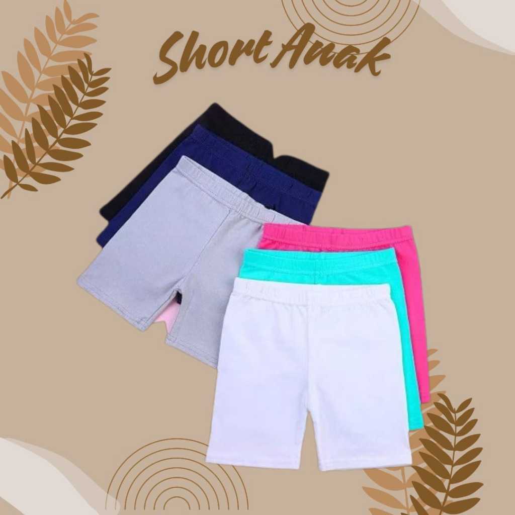 Short Anak Legging Pendek 1-12 Tahun Celana Daleman Short Pants Anak Perempuan