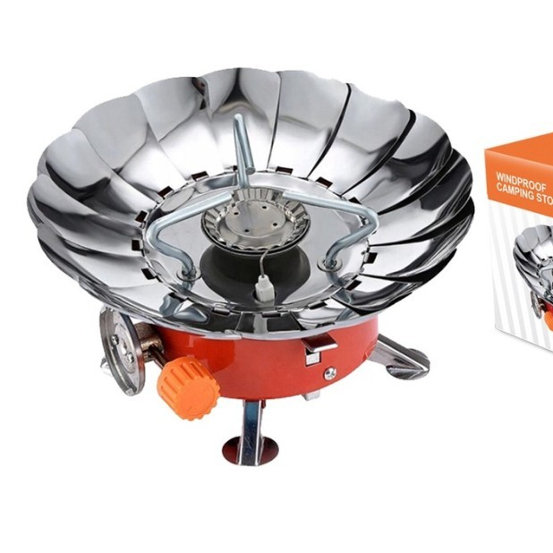 OASE Kompor Camping Gas Alat Masak Bunga Anti Angin Nesting/Kompor gunung bunga/Kompor fortable anti
