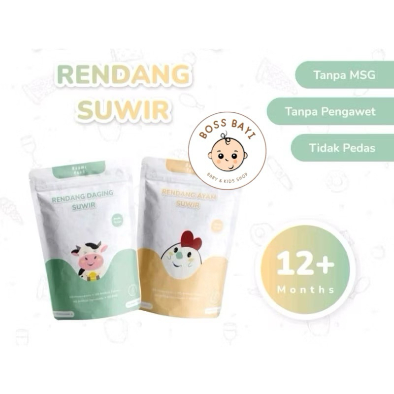 

RAAMI FOOD - Rendang Suwir Daging Sapi / Ayam untuk Anak Tanpa MSG Tanpa Pengawet
