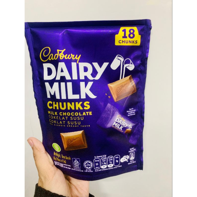 

CADBURY DAIRY MILK CHOCOLATE BITES 18 X 4.5GR