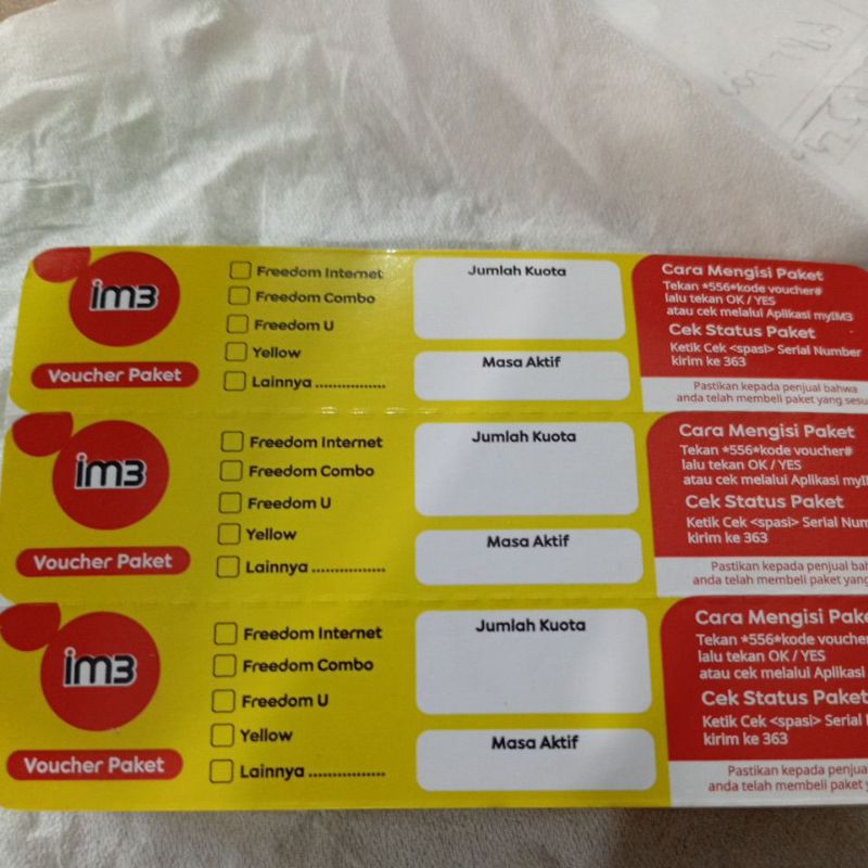 Vocer Indosat Im3 Freedom Internet 20GB + 6GB + 12GB, 28H