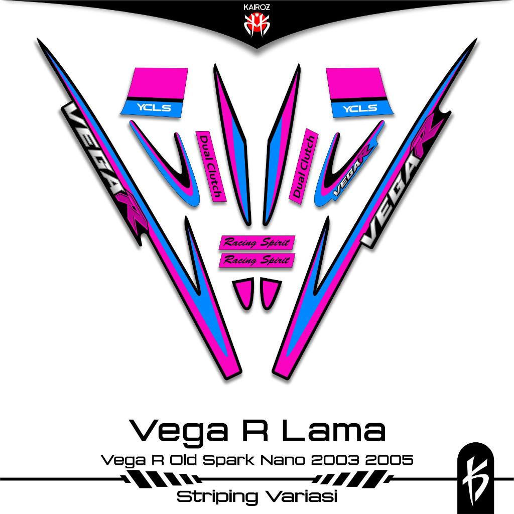 STRIPING VEGA R LAMA SKU 6 STIKER STICKER YAMAHA VEGA R OLD 2003 2005 110 LAMA SIRIUS SPARK NANO