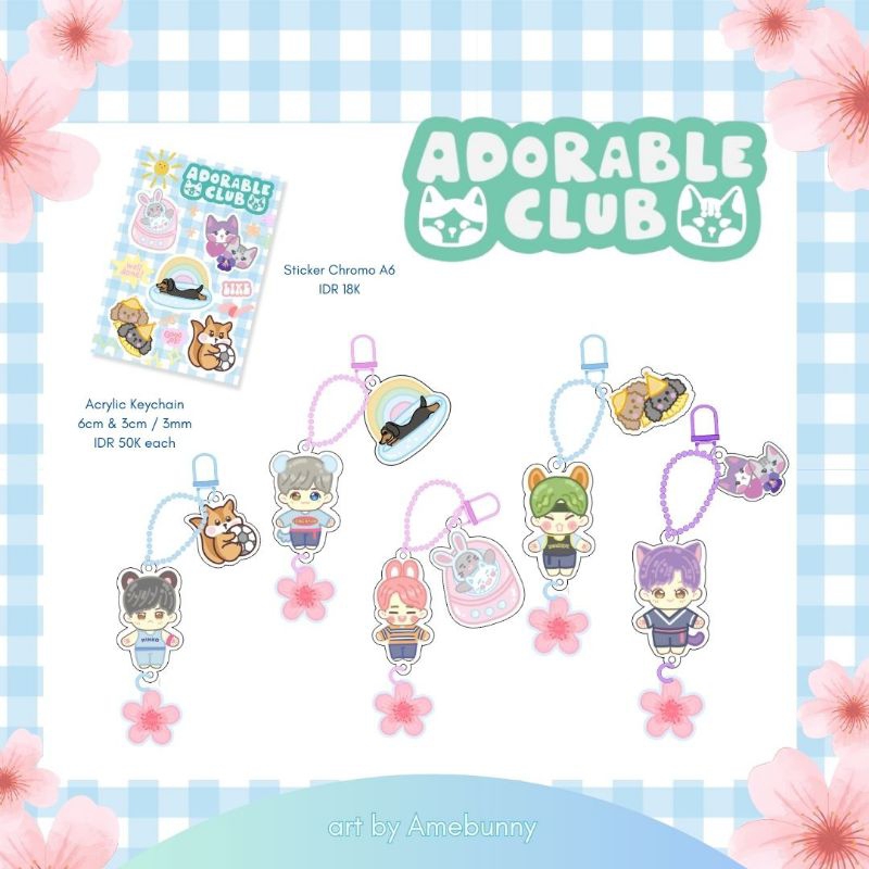Fanmerch SHINee Adorable Club Keychain Series