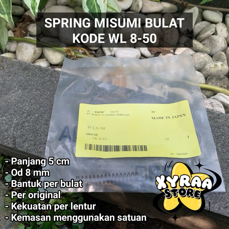 Per misumi bulat WL 8-50 / Spring misumi bulat WL 8-50 / Per mizumi