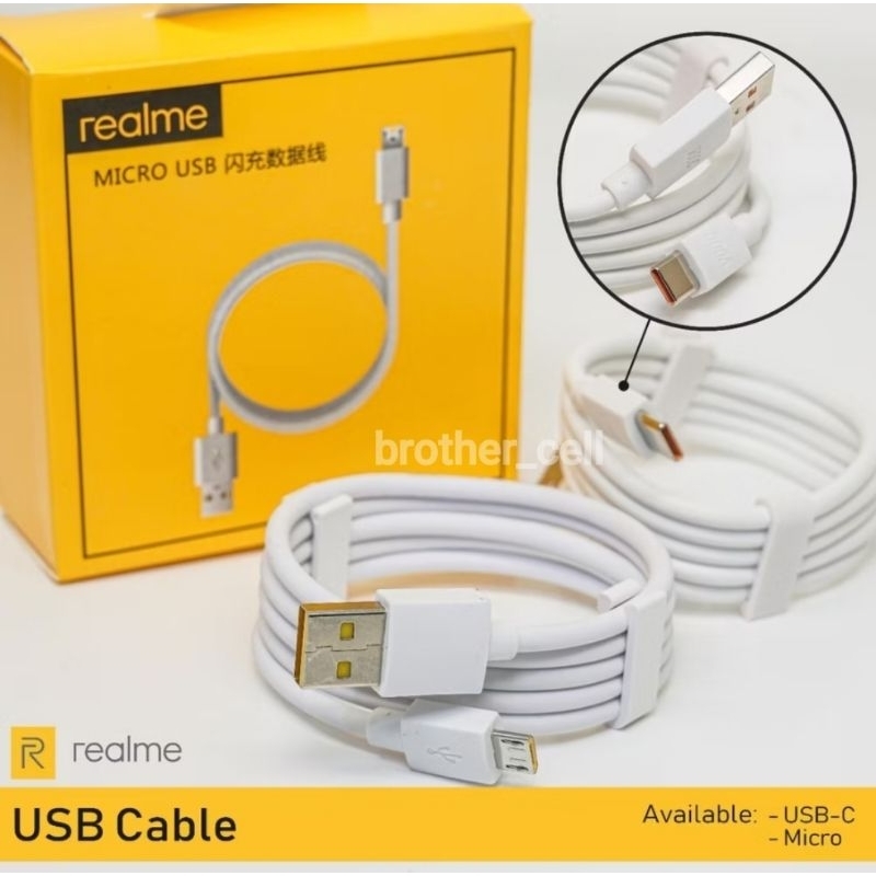 Kabel Data MICRO USB 65W REALME C11 VOOC/DART/Fastcharging