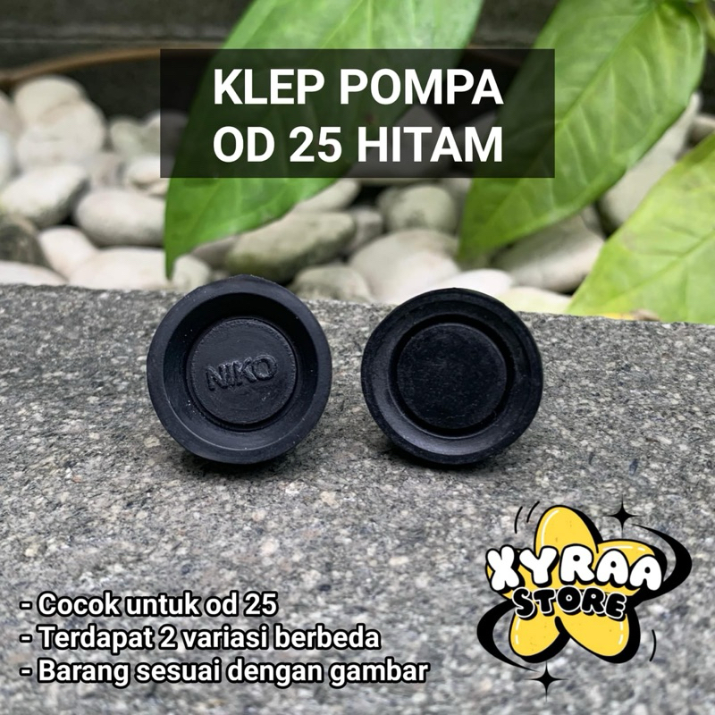 Klep pompa od 25 hitam / Klep canon od 25