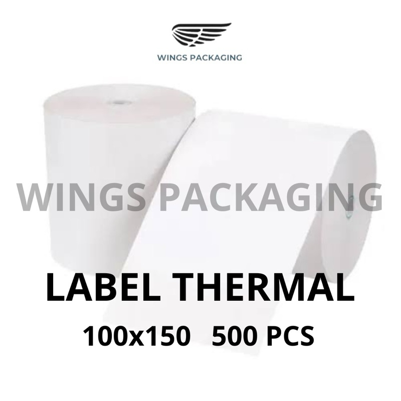 

Label Thermal 100x150 Isi 500 Pcs / Kertas Resi / Kertas Thermal / Ekonomis