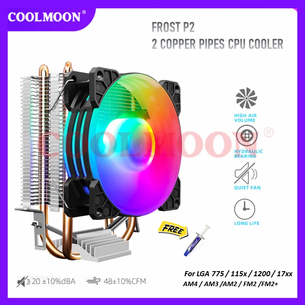 FAN CPU COOLER COOLMOON P2 - INTEL&AMD