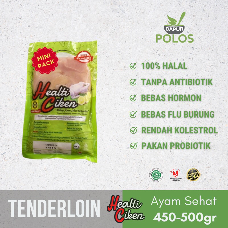 

Minipack Tenderloin Ayam Sehat Pakan Herbal Probiotik Halal 450-500gr