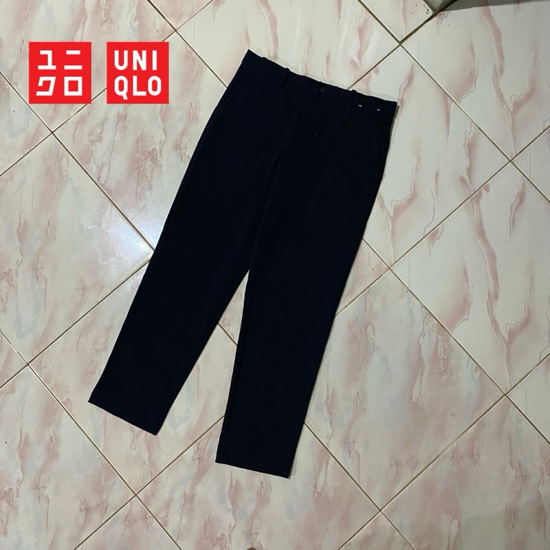 MEN’S EZY ANKLE PANTS UNIQLO navy