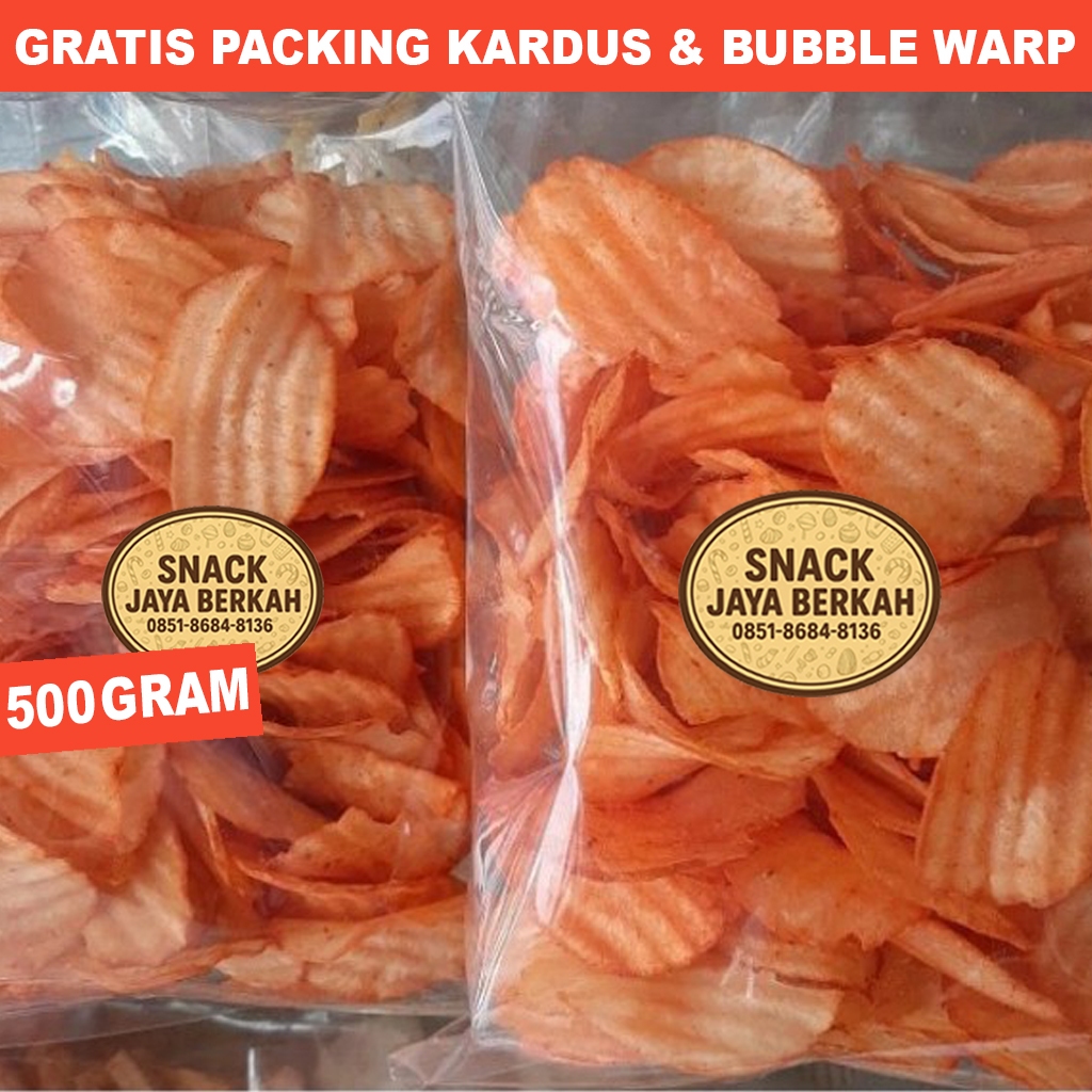 

KERIPIK SINGKONG BALADO PEDAS CIKRUH GURIH RENYAH MURAH | POHONG BALADO PEDAS | 500 GRAM