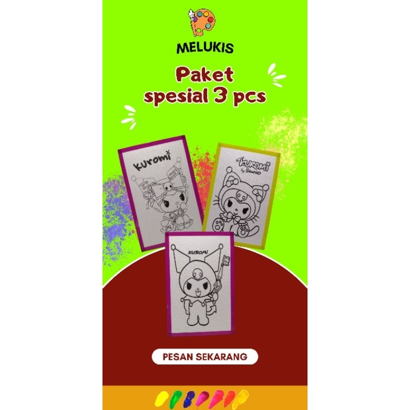 

STEROFOAM LUKIS PAKET 3 PCS UKURAN 33x50 LIST LAKBAN / GABUS / STEROFOAM MEWARNAI