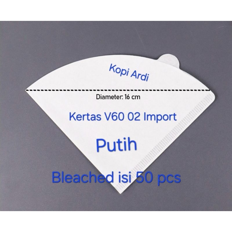 Kertas Filter Kopi Bleached V60 02 import lebih hemat klik beli 1 isi 50 lembar