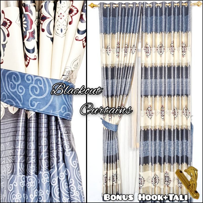gorden rumah minimalis modern gorden blackout gorden jendela pintu motif batik