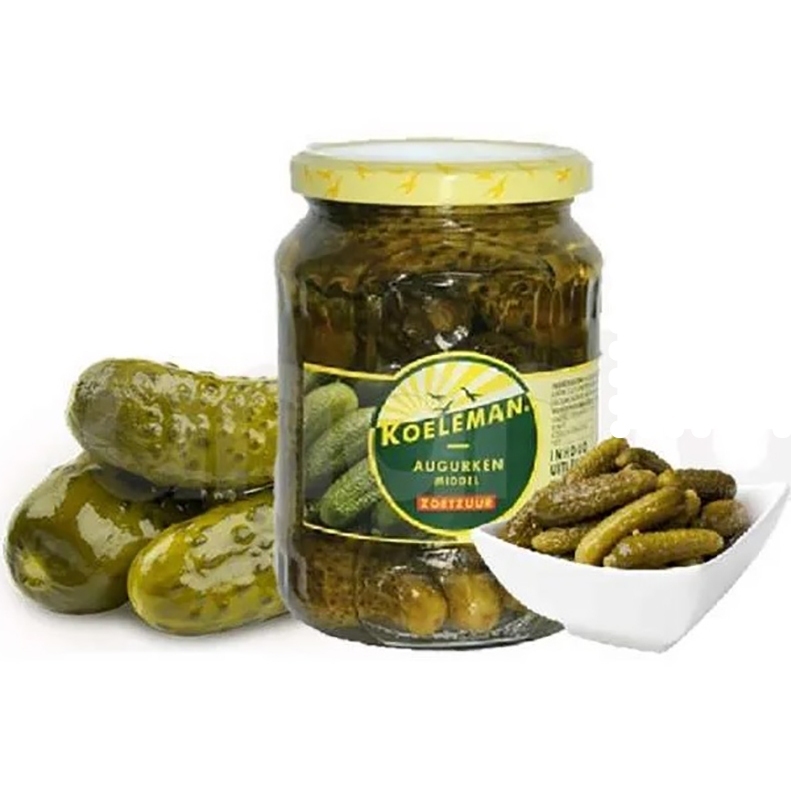 

Koeleman Augurken Middel Zoetzuur / Dill Gerkins Pickles / Acar Mentimun / Timun Botol 720gr [HALAL]