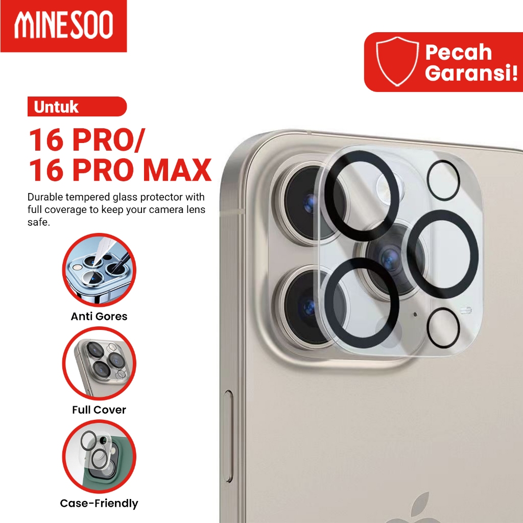 Minesoo Tempered Glass Camera Screen Protector for iPhone 12 MINI Pelindung Lensa Kamera Handphone F