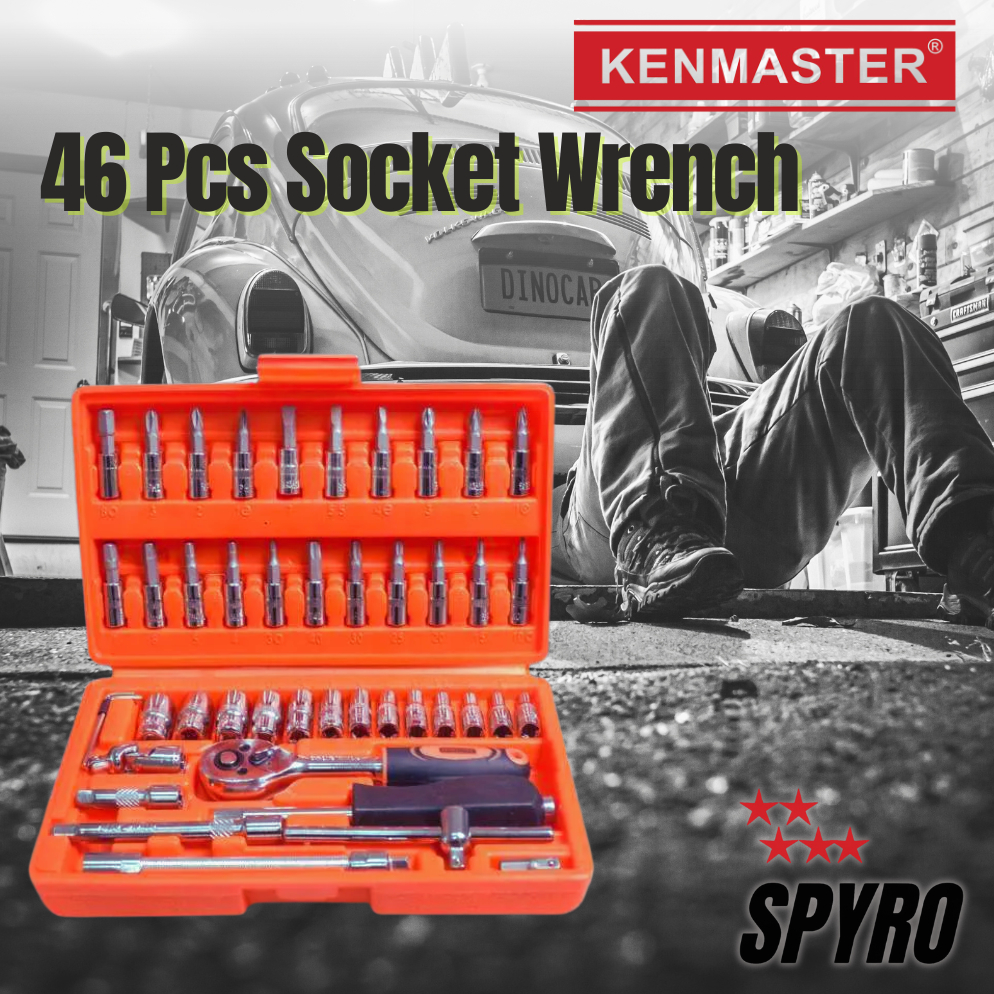 Kenmaster Kunci Shock Set 46 Pcs + Box Kunci Shock