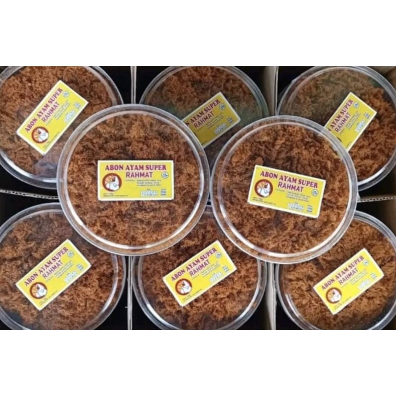 

Abon Ayam Kemasan Toples 200 gram ( Baca Deskripsi)