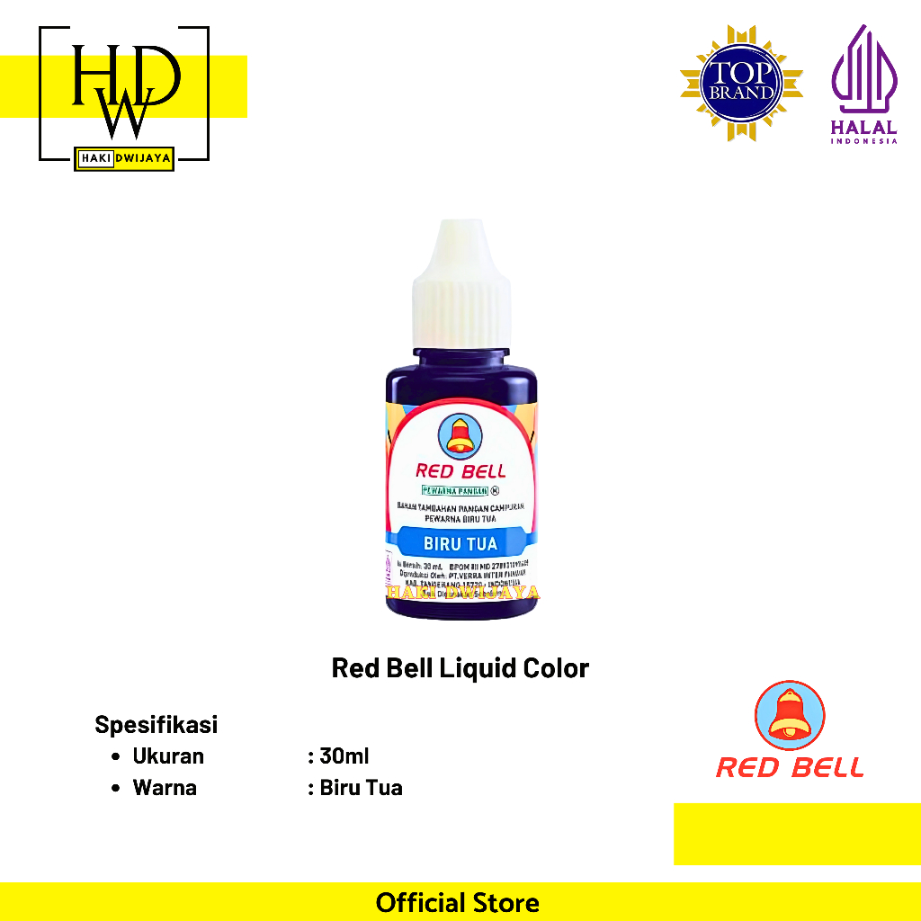 

[30ml] Red Bell Liquid Color Biru