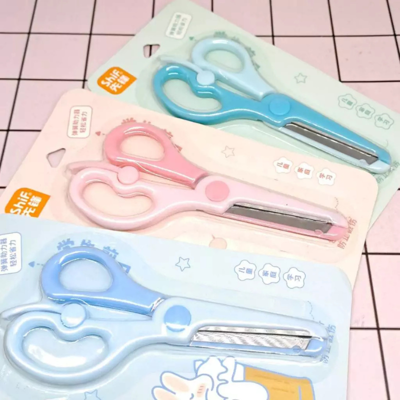 

Gunting Kertas Anak Scissors Fancy Pastel Aesthetic Minimalis dengan Pengunci 1237