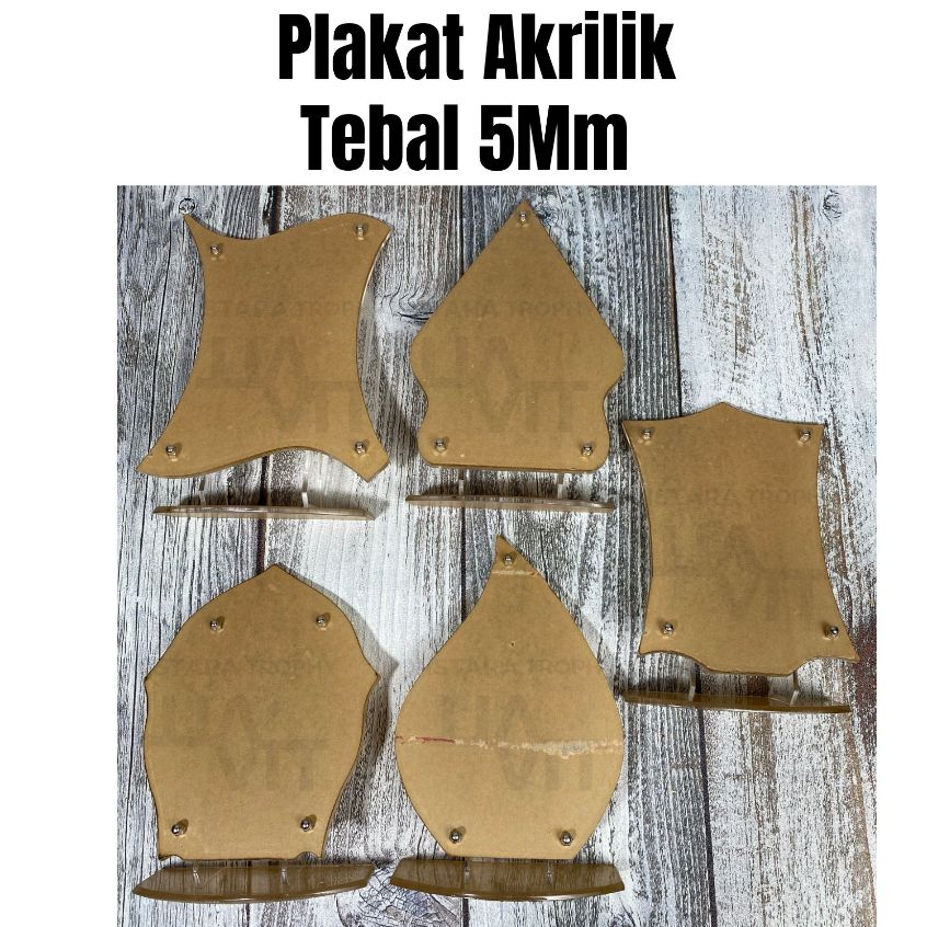 Plakat/Vandel Akrilik Tebal 5mm