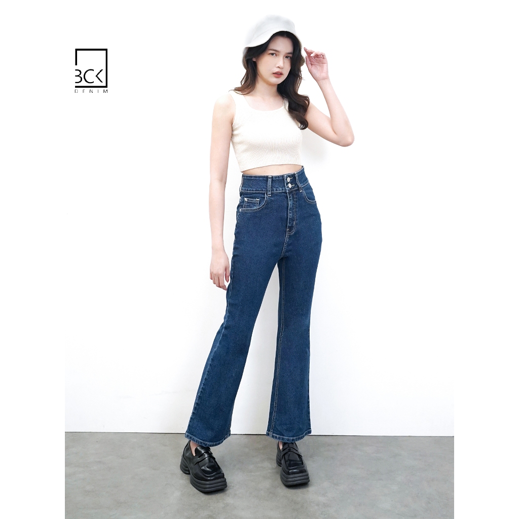 BCK - Celana Jeans Stretch Wanita Cutbray Lexia