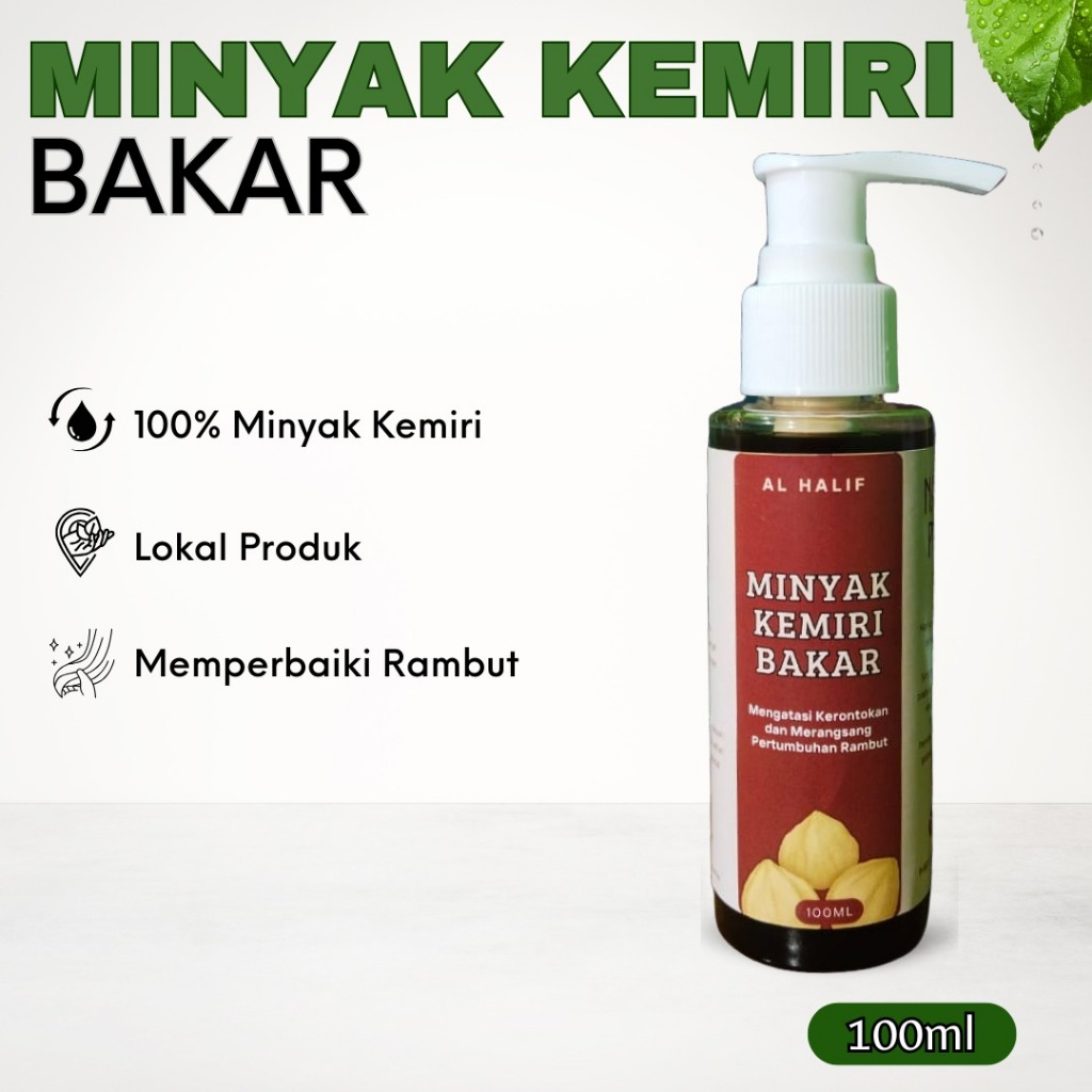 minyak kemiri asli 100% penumbuh rambut/minyak kemiri bakar/minyak kemiri untuk rambut