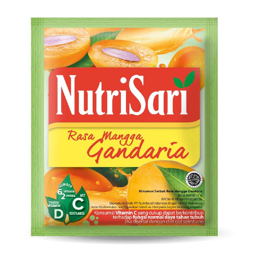 

NutriSari Mangga Gandaria 1 Renceng Isi 10 Sachet